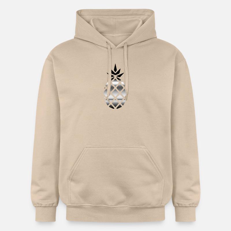 Ananas argentée - Sweat à capuche Softstyle® Gildan Unisexe - jaune sable