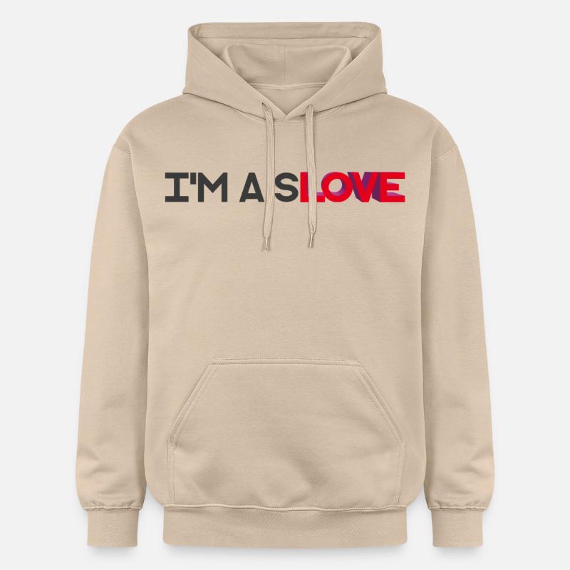 I'M A SLOVE - let's talk - Sweat à capuche Softstyle® Gildan Unisexe - jaune sable