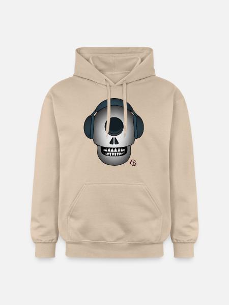 Neuro Skull - Gildan Unisex Softstyle® Midweight Hoodie - sand