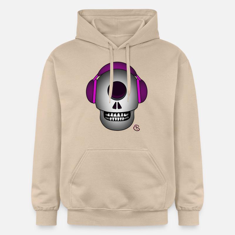 Neuro Skull - Gildan Unisex Softstyle® Midweight Hoodie - sand