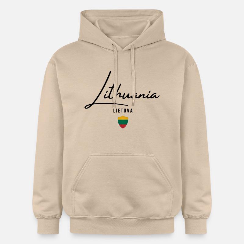 Drapeau lituanien, fierté lituanienne - Sweat à capuche Softstyle® Gildan Unisexe - jaune sable