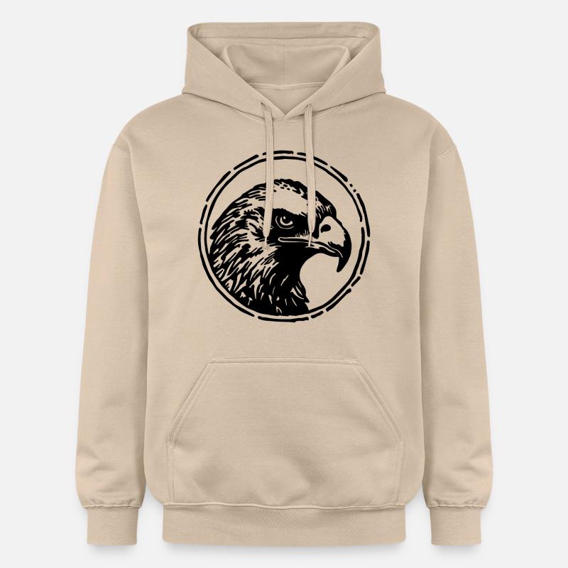Aigle Tête d’aigle - Sweat à capuche Softstyle® Gildan Unisexe - jaune sable