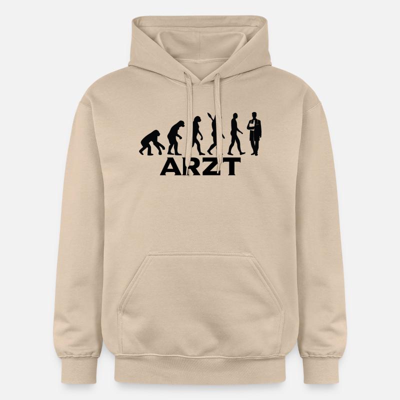 evolution ARZT BlackText - Gildan Unisex Softstyle® Midweight Hoodie - Sand