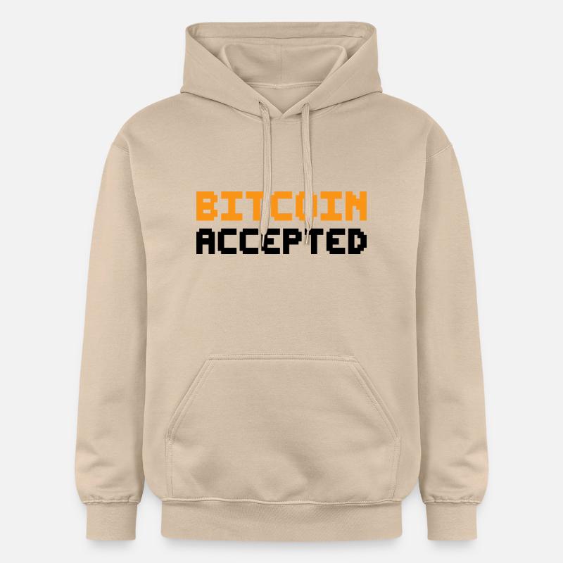 Bitcoin accepté - Sweat à capuche Softstyle® Gildan Unisexe - jaune sable