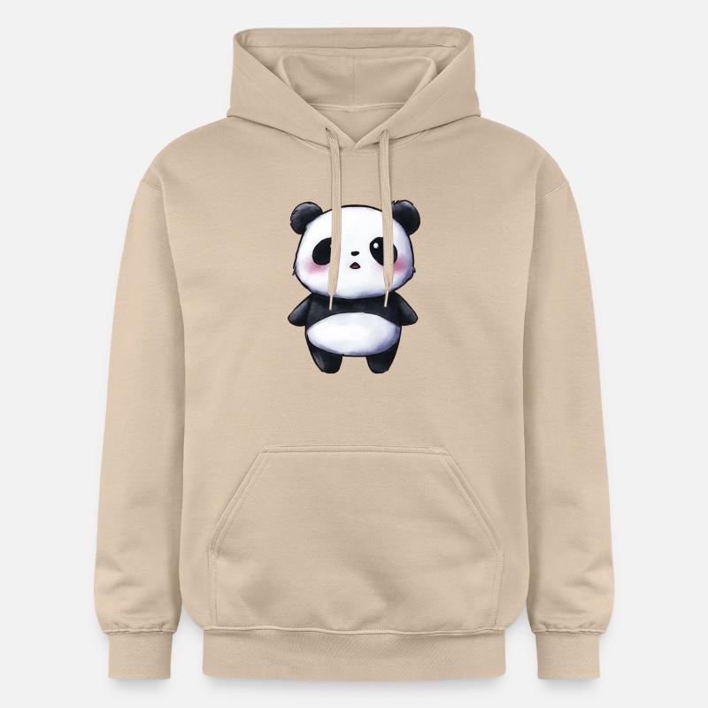 bébé panda mignon, style chibi - Sweat à capuche Softstyle® Gildan Unisexe - jaune sable