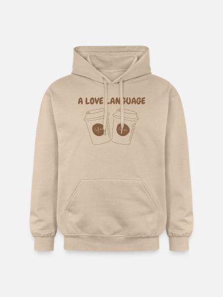 A LOVE LANGUAGE - Gildan Unisex Softstyle® Midweight Hoodie - Sand