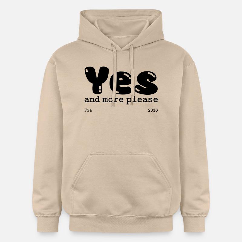et plus s’il vous plaît - Sweat à capuche Softstyle® Gildan Unisexe - jaune sable