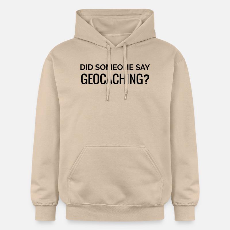 Quelqu’un a-t-il dit géocaching - Sweat à capuche Softstyle® Gildan Unisexe - jaune sable