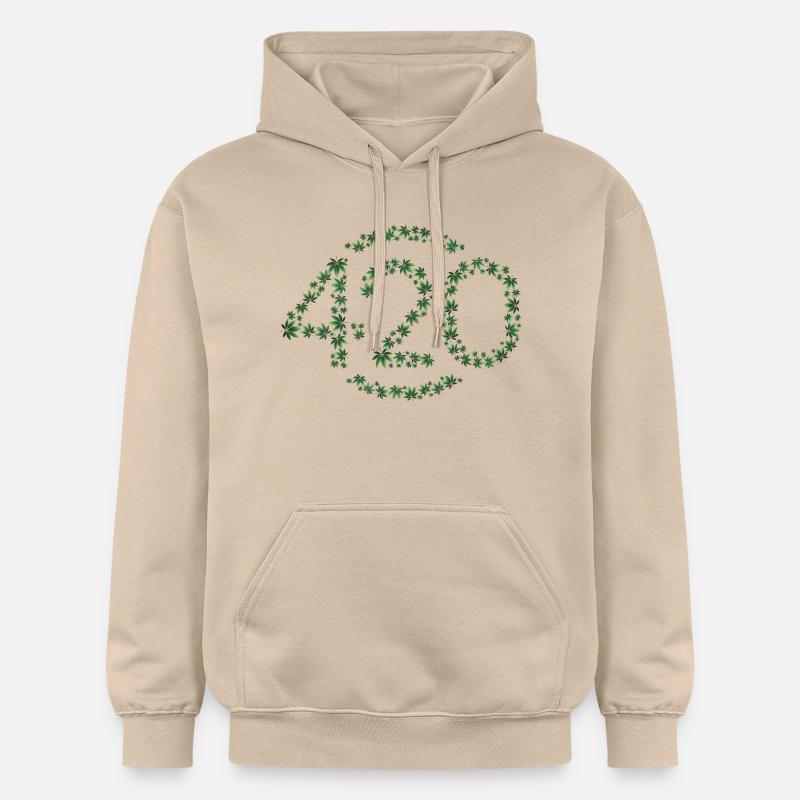 420 en fleurs - Sweat à capuche Softstyle® Gildan Unisexe - jaune sable