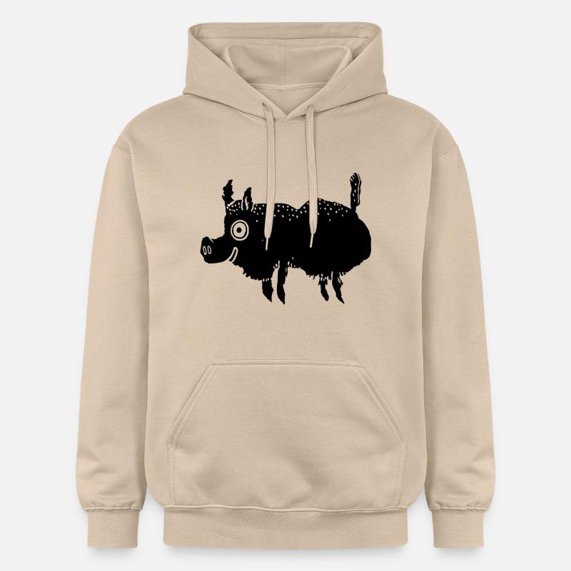 Wild boar - Gildan Unisex Softstyle® Midweight Hoodie - sand