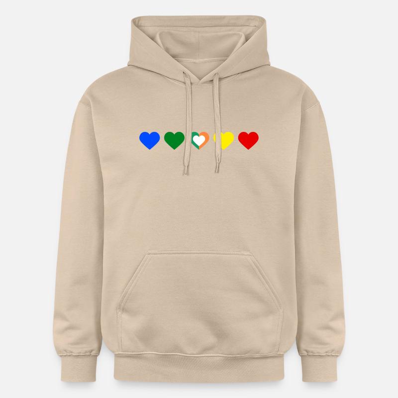 L’amour 1D - Sweat à capuche Softstyle® Gildan Unisexe - jaune sable