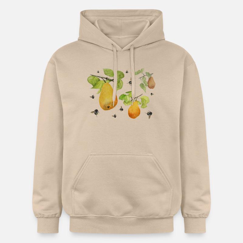 Poires et bourdons - Sweat à capuche Softstyle® Gildan Unisexe - jaune sable