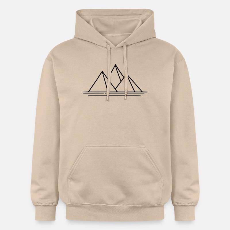 Pyramides - Sweat à capuche Softstyle® Gildan Unisexe - jaune sable