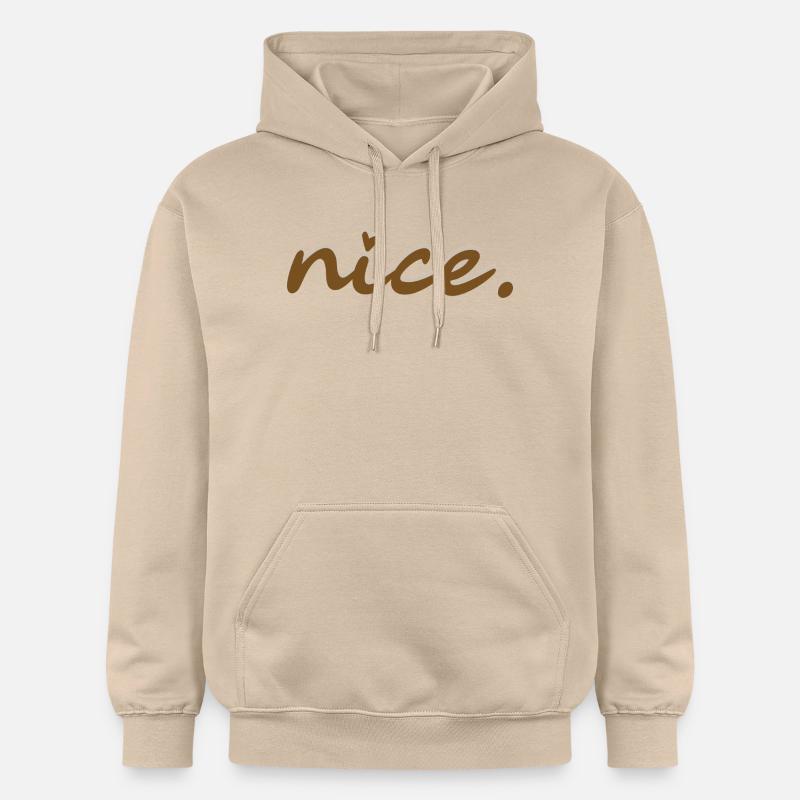 Belle (brune avec une ombre claire) - Sweat à capuche Softstyle® Gildan Unisexe - jaune sable