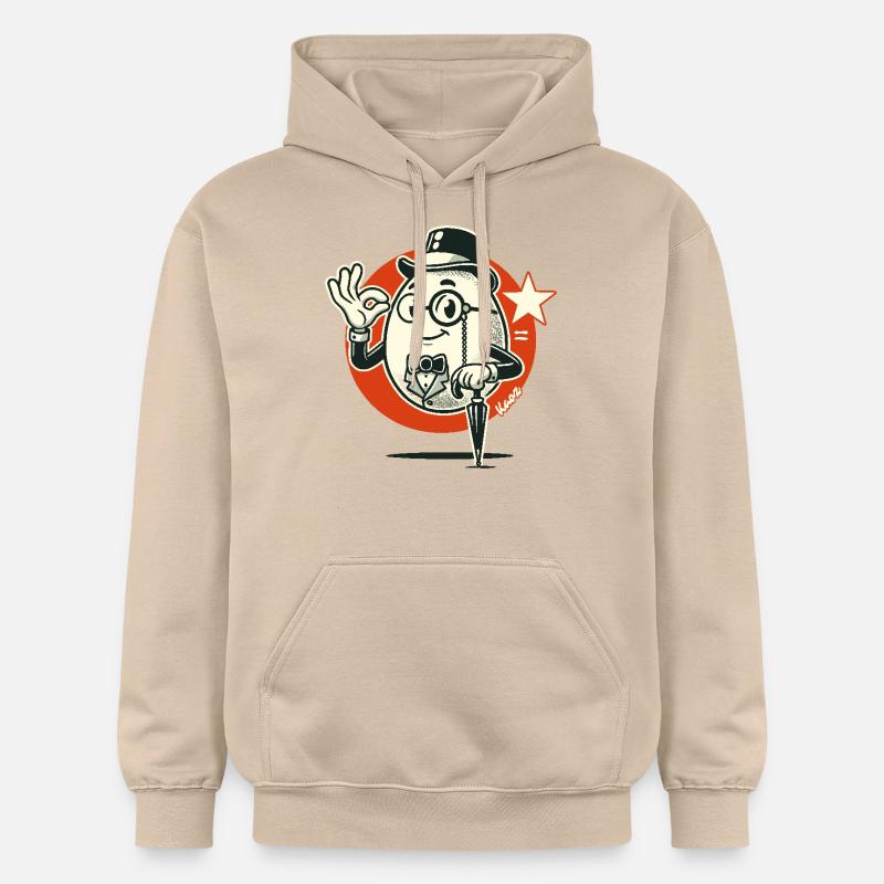 L’œuf du gentleman élégant - Sweat à capuche Softstyle® Gildan Unisexe - jaune sable