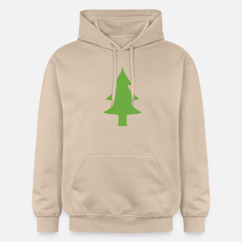 Sapin vert naturel - Sweat à capuche Softstyle® Gildan Unisexe - jaune sable