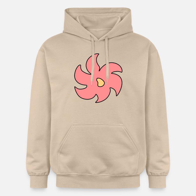 Symbole Plante Fleur Rose - Sweat à capuche Softstyle® Gildan Unisexe - jaune sable