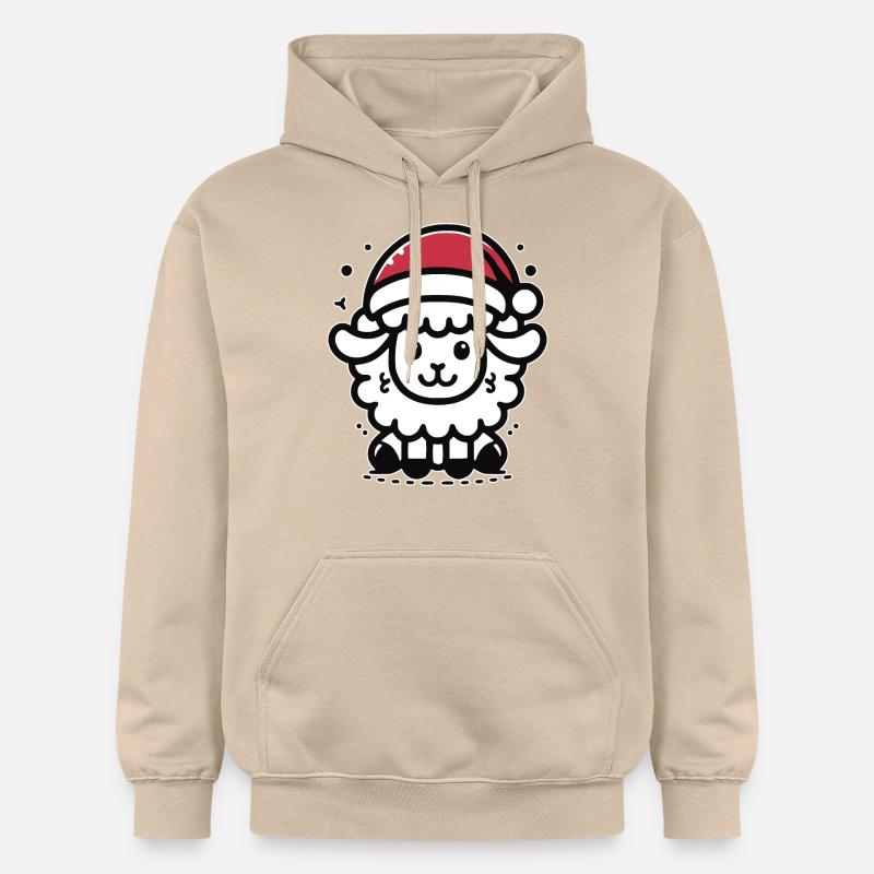 Mouton mignon Mouton de Noël - Sweat à capuche Softstyle® Gildan Unisexe - jaune sable