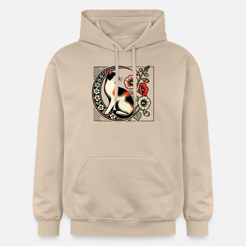 Chat calicot - Sweat à capuche Softstyle® Gildan Unisexe - jaune sable