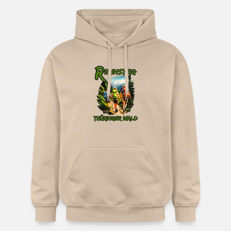 Rennsteig-Forêt de Thuringe-Thuringe - Sweat à capuche Softstyle® Gildan Unisexe - jaune sable