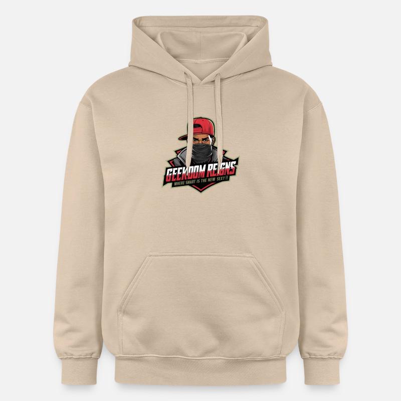 geekdom reigns - Sweat à capuche Softstyle® Gildan Unisexe - jaune sable