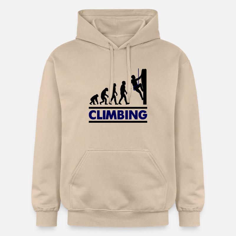 Klettern Evolution Climber - Gildan Unisex Softstyle® Midweight Hoodie - Sand