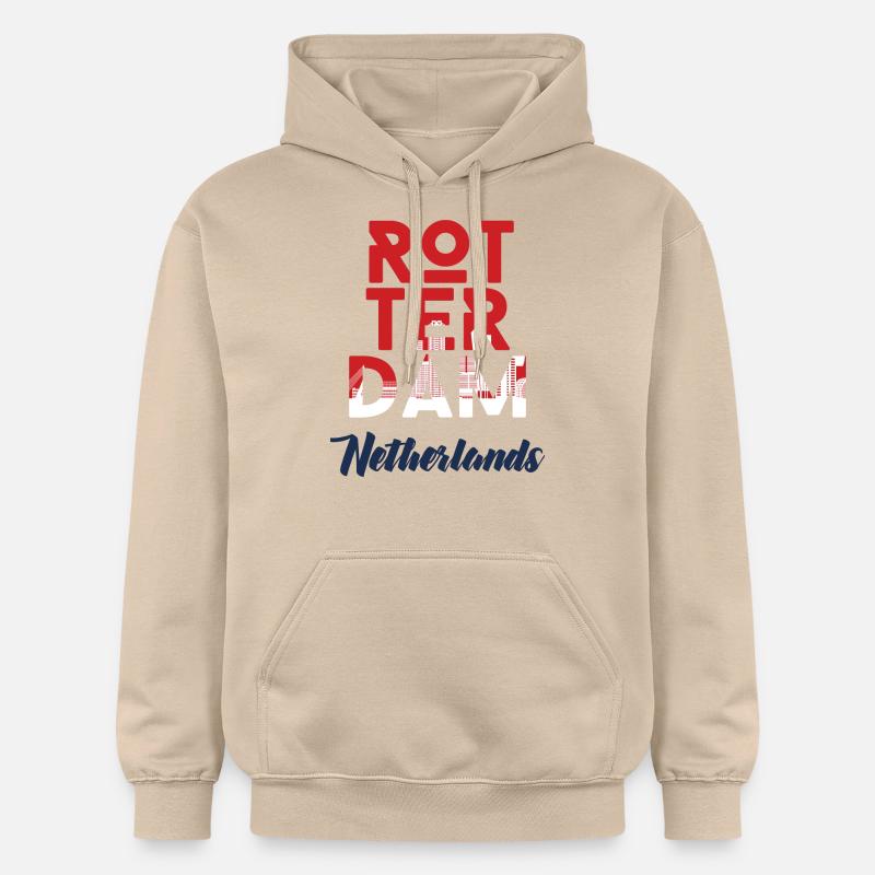Rotterdam - Pays-Bas - Pays-Bas - Randstad - Sweat à capuche Softstyle® Gildan Unisexe - jaune sable