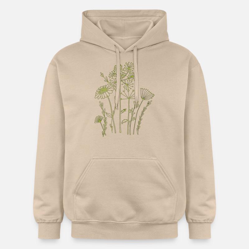 Style de fleurs séchées - Sweat à capuche Softstyle® Gildan Unisexe - jaune sable