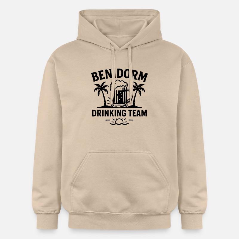 L’équipe de Benidorm Drinking - Sweat à capuche Softstyle® Gildan Unisexe - jaune sable