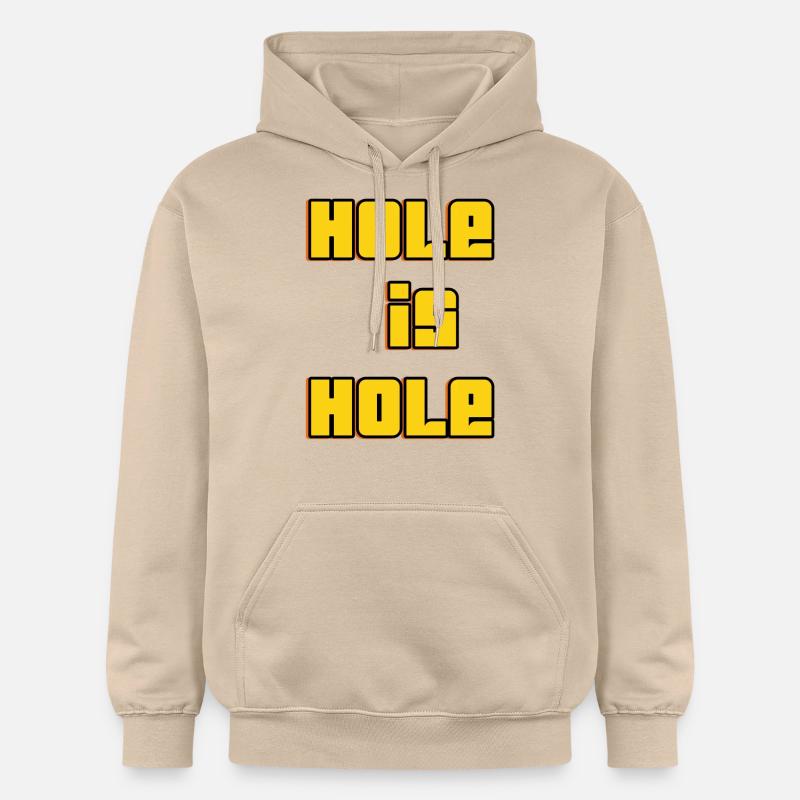 Le trou, c’est le trou - Sweat à capuche Softstyle® Gildan Unisexe - jaune sable