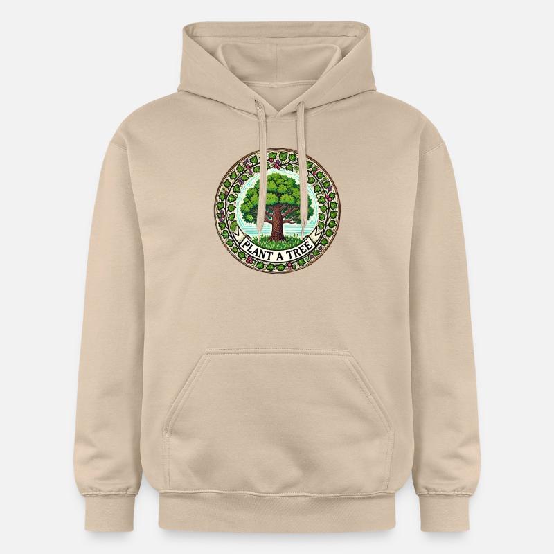 Planter un arbre - Sweat à capuche Softstyle® Gildan Unisexe - jaune sable