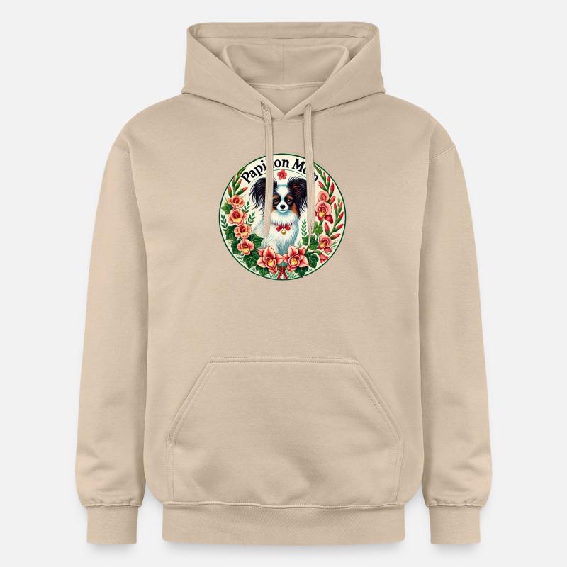 Maman Papillon - Sweat à capuche Softstyle® Gildan Unisexe - jaune sable