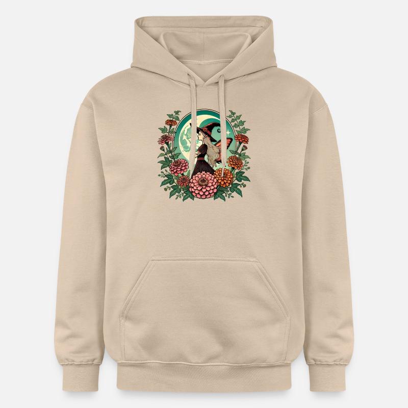 Fée Sorcière - Sweat à capuche Softstyle® Gildan Unisexe - jaune sable