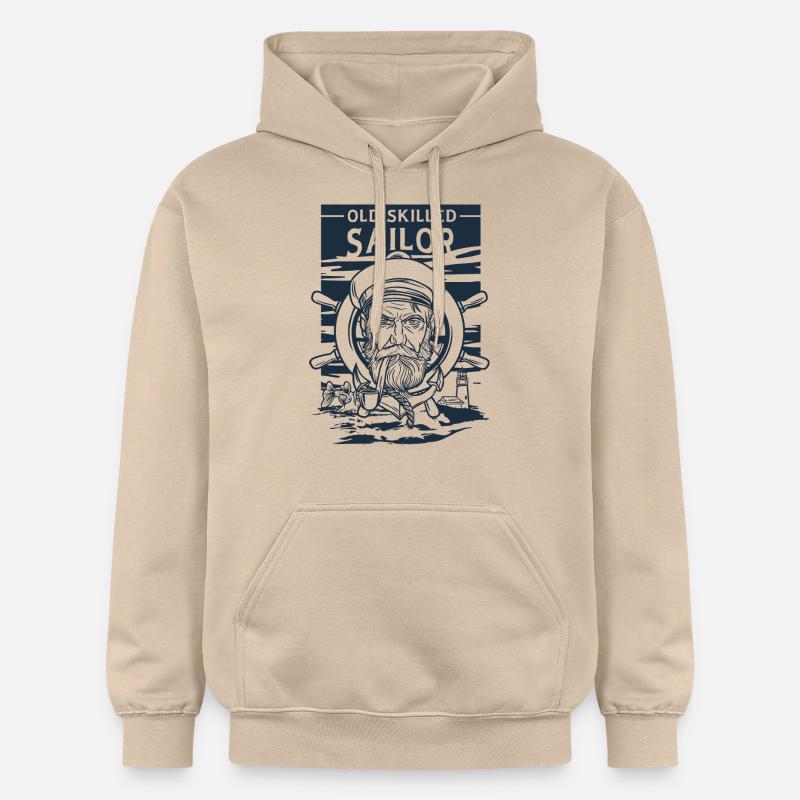 Vieux marin expérimenté Classic Maritime - Sweat à capuche Softstyle® Gildan Unisexe - jaune sable