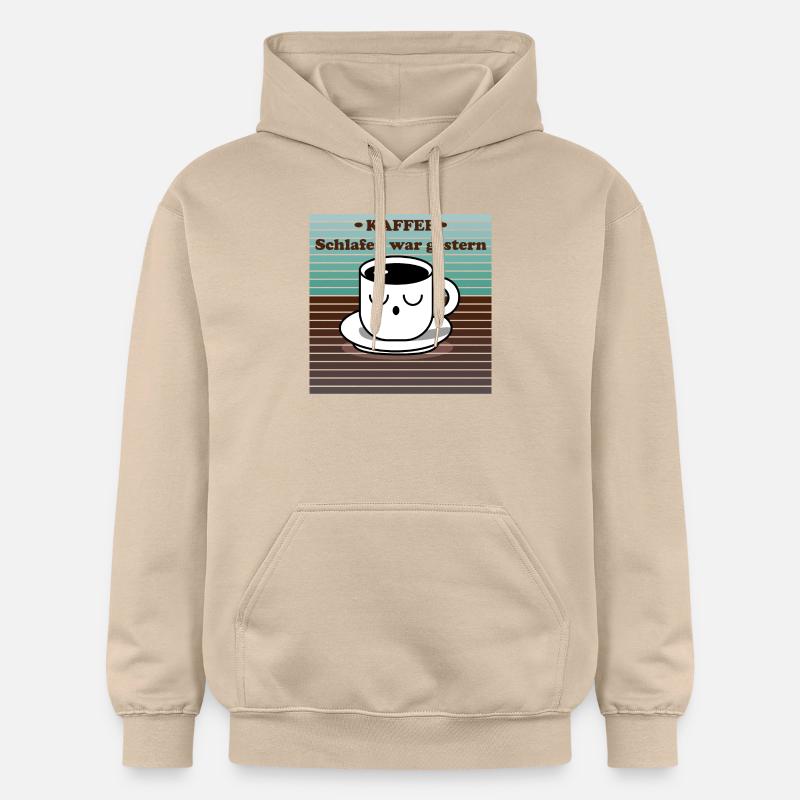 Conception de bouillon fatigué - Sweat à capuche Softstyle® Gildan Unisexe - jaune sable