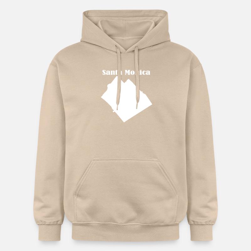 Santa monica L.A. blanc - Sweat à capuche Softstyle® Gildan Unisexe - jaune sable