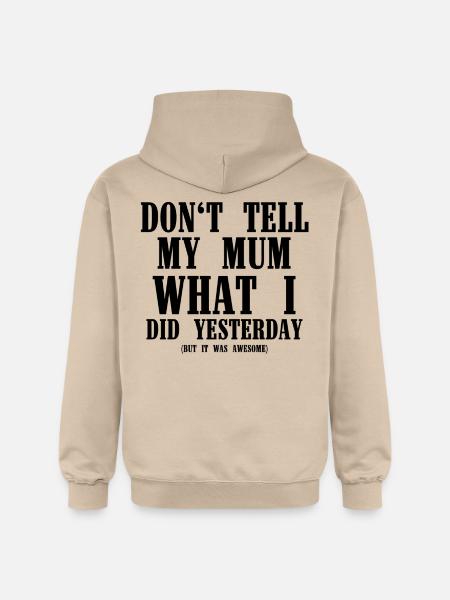 Don't tell - Gildan Unisex Softstyle® Midweight Hoodie - sand