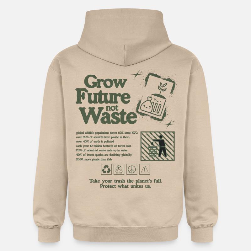 Déclaration de croissance durable Imprimer - Sweat à capuche Softstyle® Gildan Unisexe - jaune sable