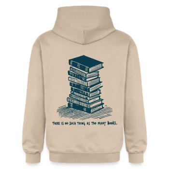 Retro buch buch design für bibliophile Begeisterte - Gildan Unisex Softstyle® Midweight Hoodie - Sand - Hinten - Liana (172cm)