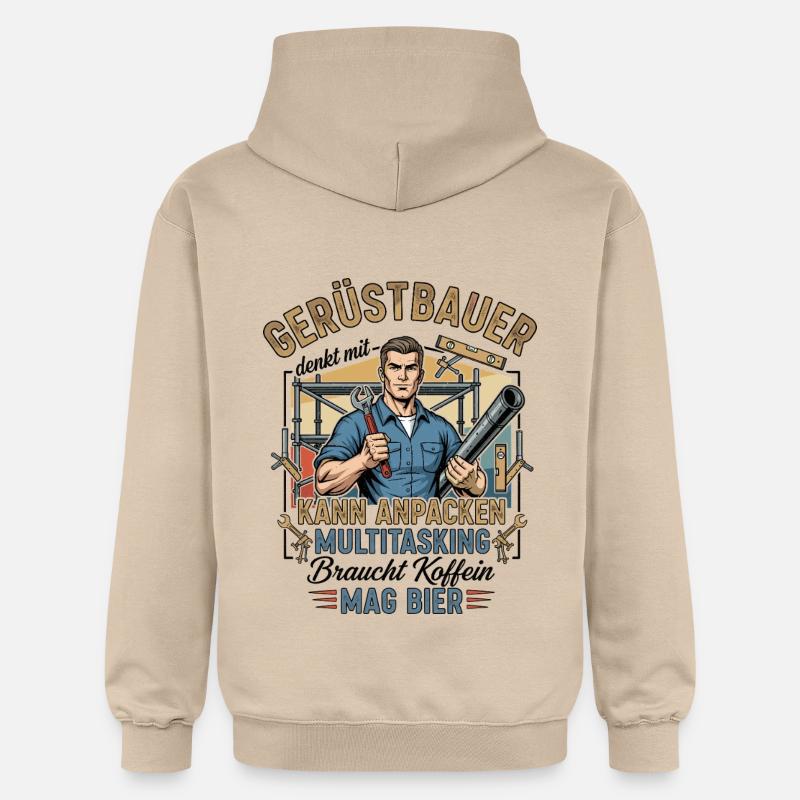 Le constructeur d’échafaudages - Sweat à capuche Softstyle® Gildan Unisexe - jaune sable