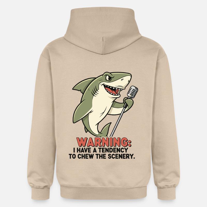 Requin de scène - Sweat à capuche Softstyle® Gildan Unisexe - jaune sable