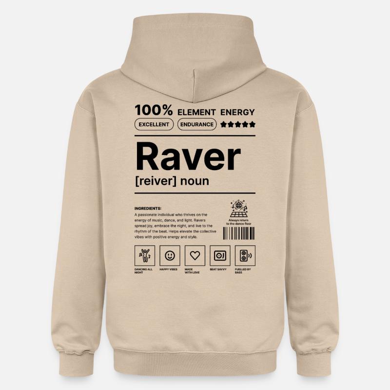 Mode de vie raver - Sweat à capuche Softstyle® Gildan Unisexe - jaune sable