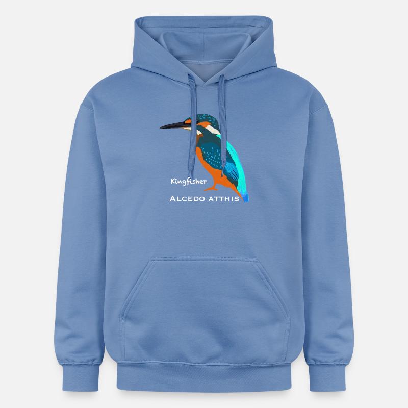 Kingfisher, nom scientifique / anglais - Sweat à capuche Softstyle® Gildan Unisexe - carolina blue