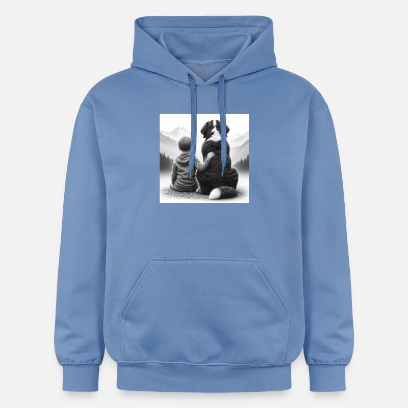 Bouvier bernois - Sweat à capuche Softstyle® Gildan Unisexe - carolina blue