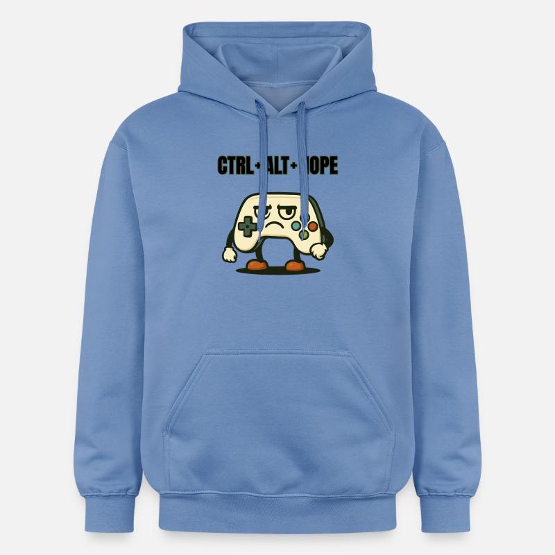 CTRL ALT NON Meme contrôleur - Sweat à capuche Softstyle® Gildan Unisexe - carolina blue