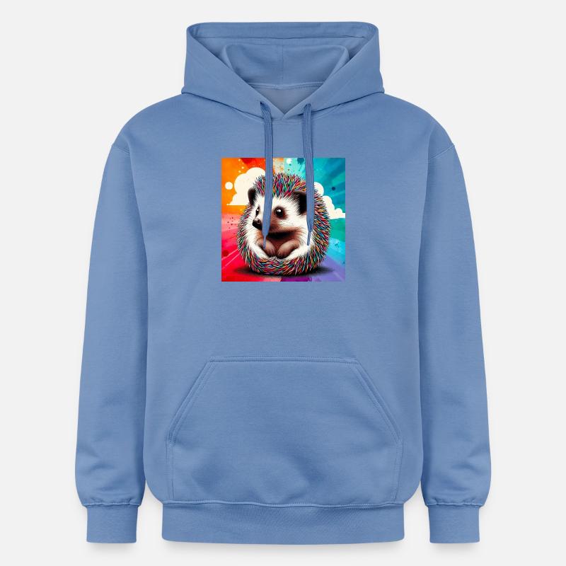 hérisson - Sweat à capuche Softstyle® Gildan Unisexe - carolina blue