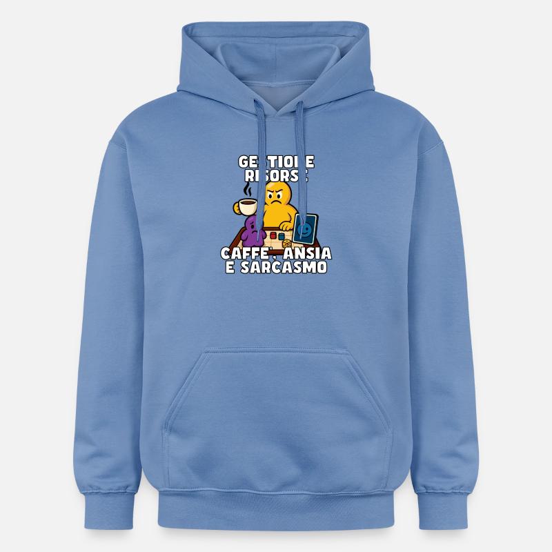 Gestion des ressources : café et anxiété - Sweat à capuche Softstyle® Gildan Unisexe - carolina blue