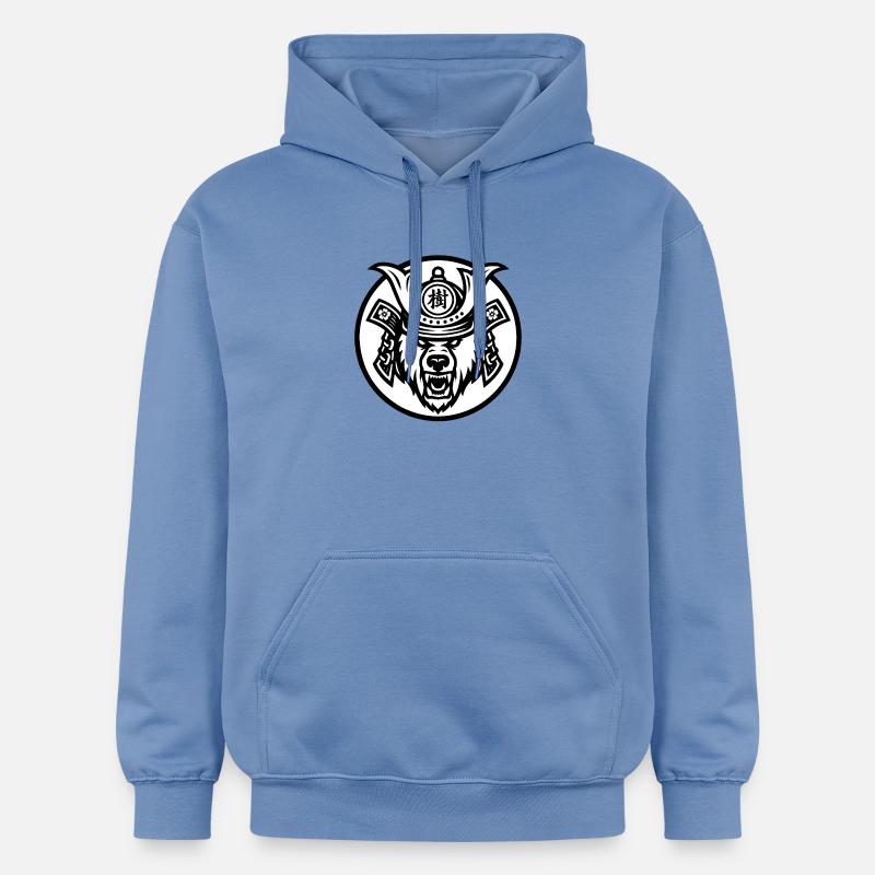 Ours Samuraï Ju-1 - Sweat à capuche Softstyle® Gildan Unisexe - carolina blue