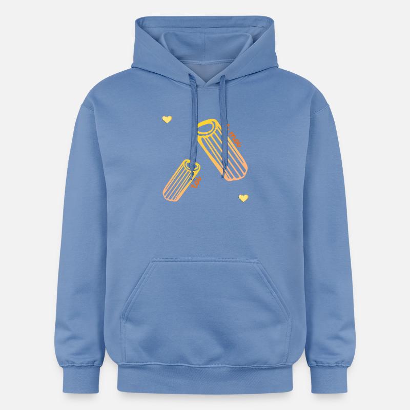 Pâtes Relation Amour - Sweat à capuche Softstyle® Gildan Unisexe - carolina blue