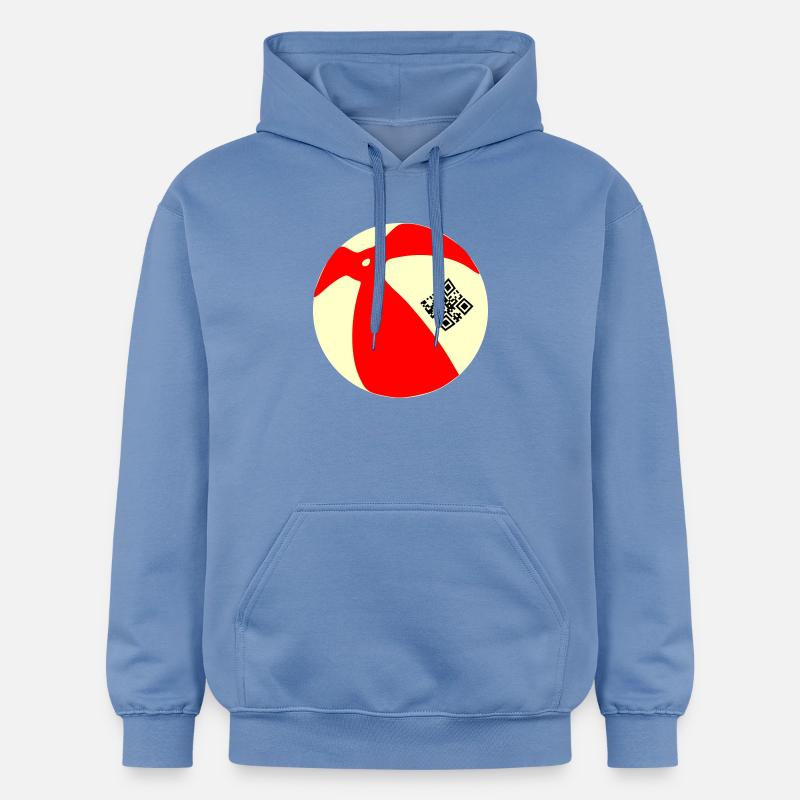Ball QR - Sweat à capuche Softstyle® Gildan Unisexe - carolina blue